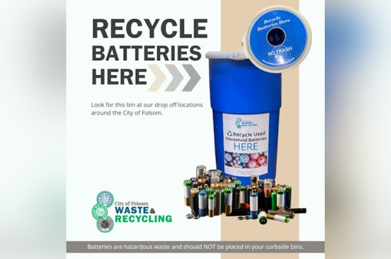 Folsom Urges Residents to Recycle Batteries Properly, Outlines Accessible Drop-off Locations