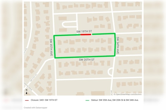 Fort Lauderdale Announces Road Closure on SW 19th Street for Sewer Work, Advises Detours