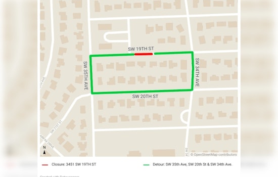 Fort Lauderdale Announces Road Closure on SW 19th Street for Sewer Work, Advises Detours