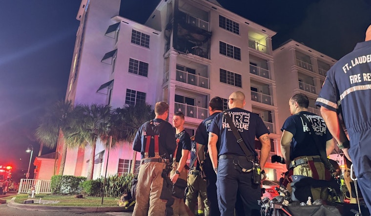 Fort Lauderdale Apartment Blaze Extinguished by Firefighters with Resident and Pet Cat Safe and Multiple Units Damaged