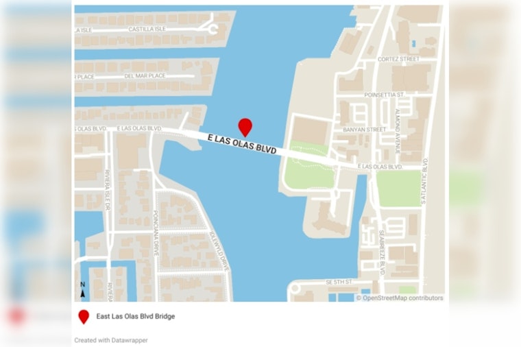 Fort Lauderdale's East Las Olas Boulevard Drawbridge Lane Closure Set for Bridge Maintenance on April 14