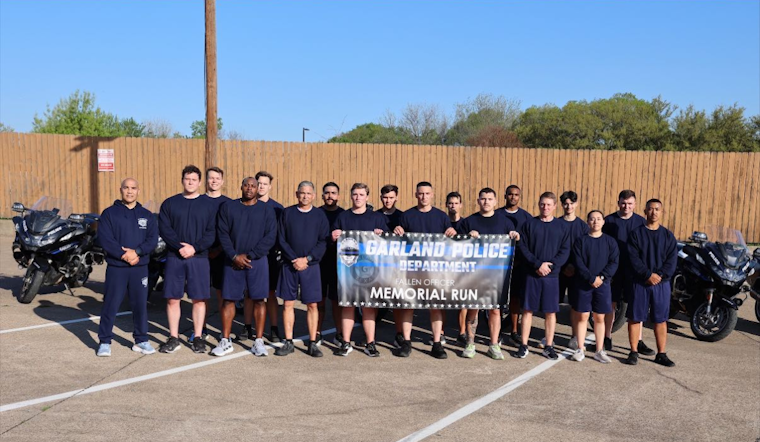 Garland Police Academy Cadets Honor Fallen Officers with Memorial Run Through City