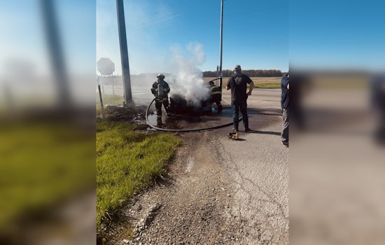 Gaston's W SR 28 Reopens After Firefighters Quell Vehicle Blaze Near 600 W