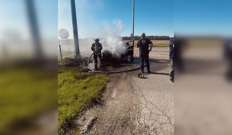 Gaston's W SR 28 Reopens After Firefighters Quell Vehicle Blaze Near 600 W