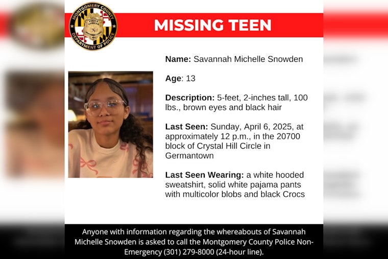 Germantown Community Urged to Aid in Search for Missing 13-Year-Old Savannah Snowden