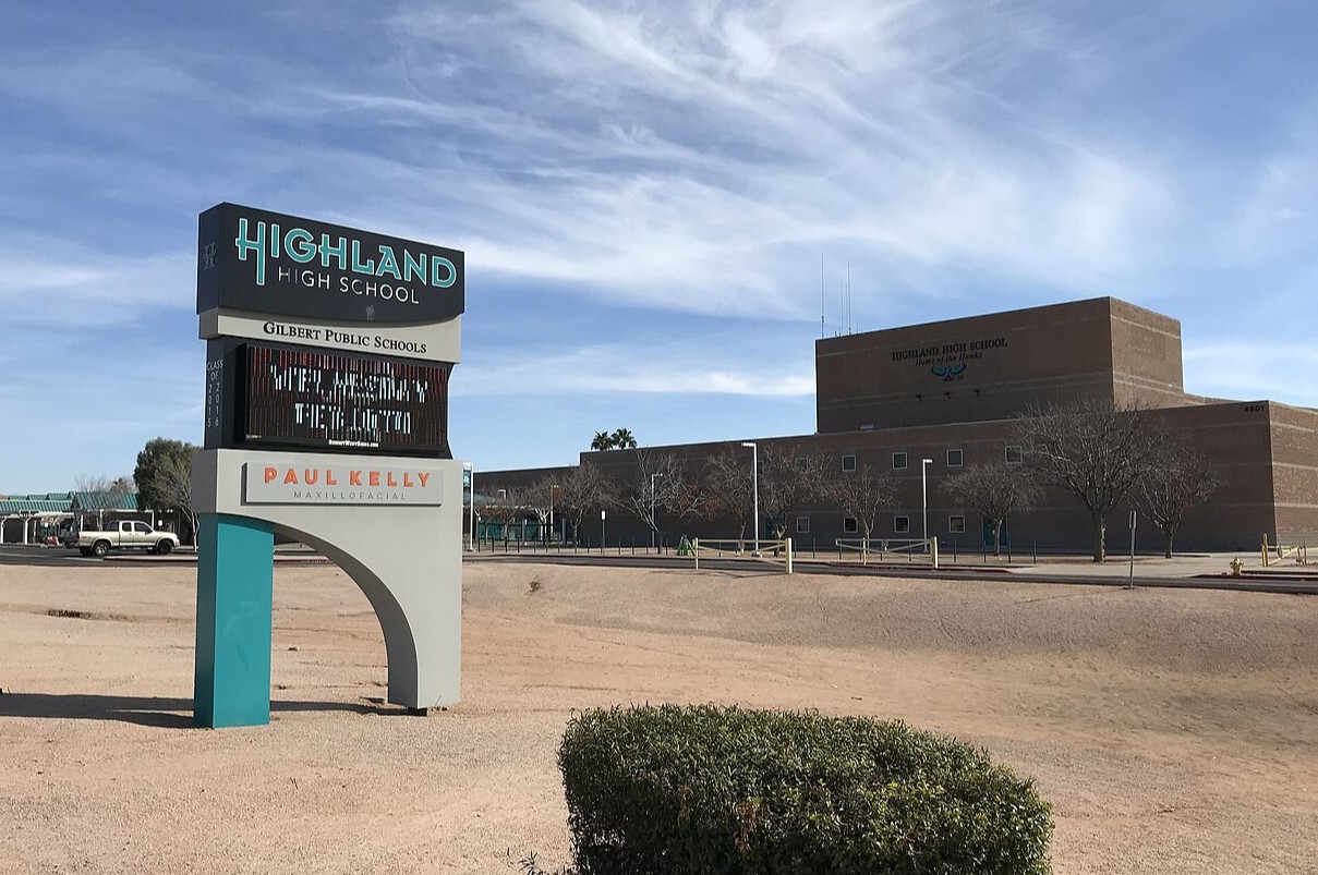Gilbert Police Arrest Juvenile Suspected of Carrying Firearm on Highland High School Grounds