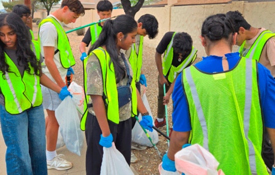 Glendale Students Clean Up Camelback Road Through Youth Initiative