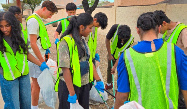 Glendale Students Clean Up Camelback Road Through Youth Initiative