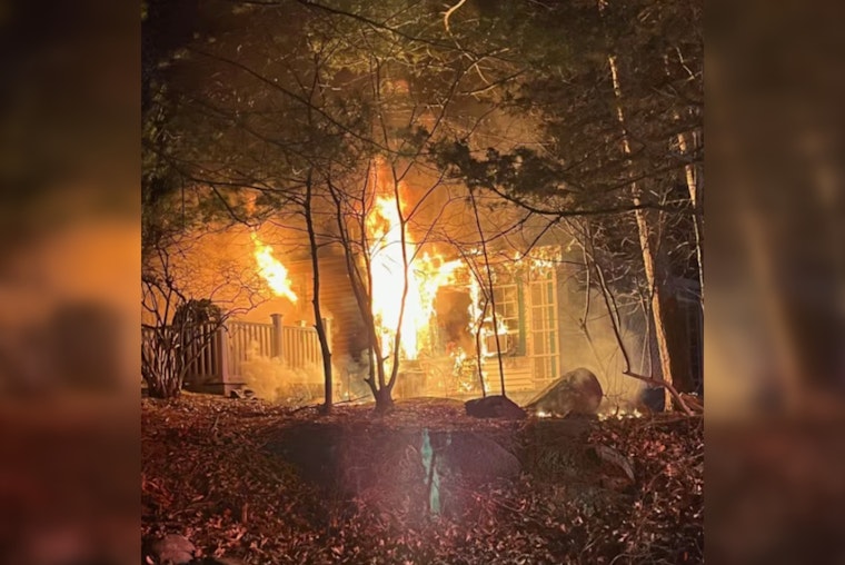 Gloucester Firefighters Extinguish Major Blaze at Seasonal Residence on Rockholm Road