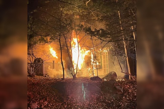 Gloucester Firefighters Extinguish Major Blaze at Seasonal Residence on Rockholm Road