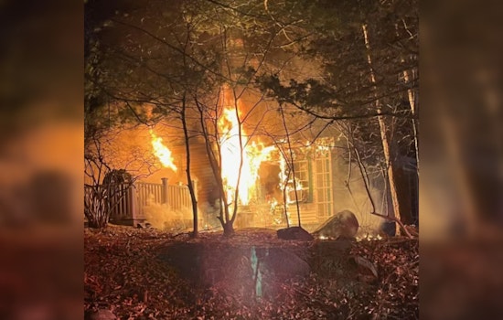 Gloucester Firefighters Extinguish Major Blaze at Seasonal Residence on Rockholm Road