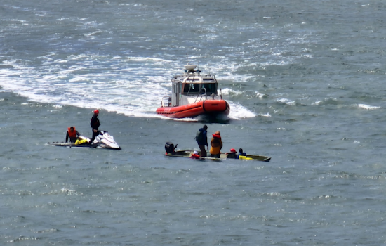 Group and Dog Rescued from Tomales Bay Waters by Marin County Fire Department and Park Rangers