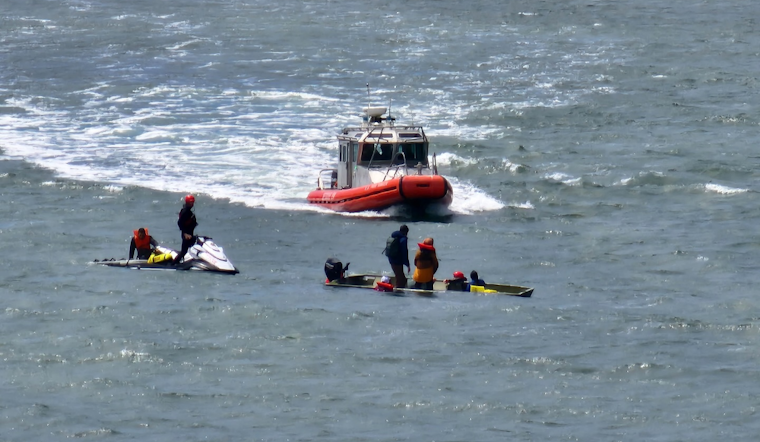 Group and Dog Rescued from Tomales Bay Waters by Marin County Fire Department and Park Rangers