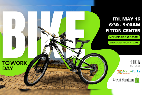 Hamilton Gears Up for National Bike to Work Day with Breakfast and Community Fun on the Great Miami River Trail