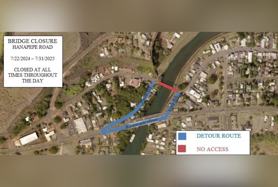 Hanapēpē Bridge Closure Extended to July 2025, Kaua‘i Commuters Advised to Plan for Longer Detours