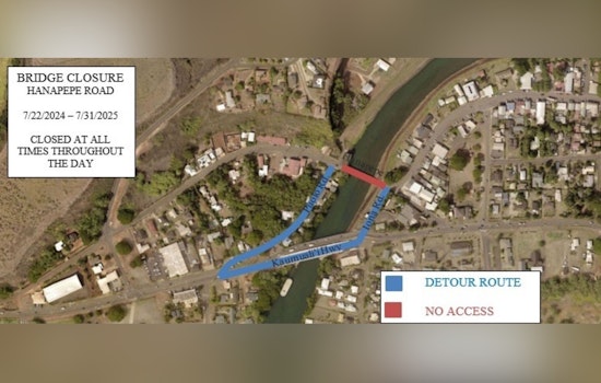 Hanapēpē Bridge Closure Extended to July 2025, Kaua‘i Commuters Advised to Plan for Longer Detours