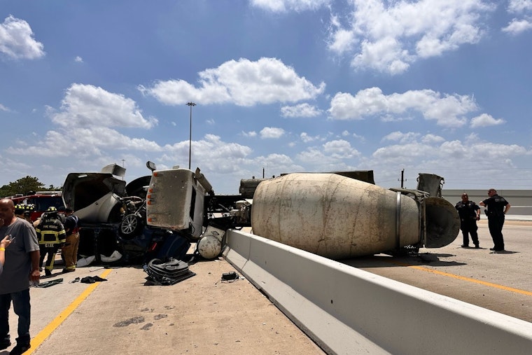 Hardy Toll Road Northbound Closed in Harris County After Truck Rollover Amid Ironman Event