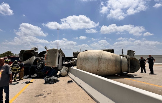 Hardy Toll Road Northbound Closed in Harris County After Truck Rollover Amid Ironman Event