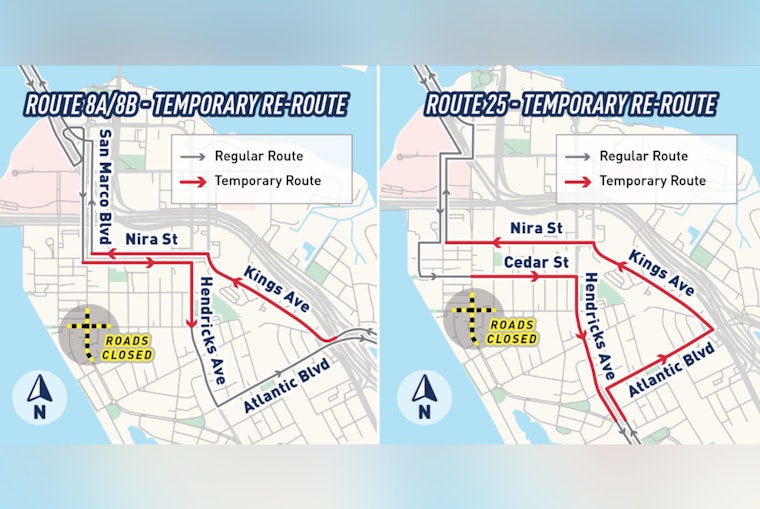 Heads Up Commuters as JTA Announces Temporary Bus Route Changes Due to Construction in Jacksonville