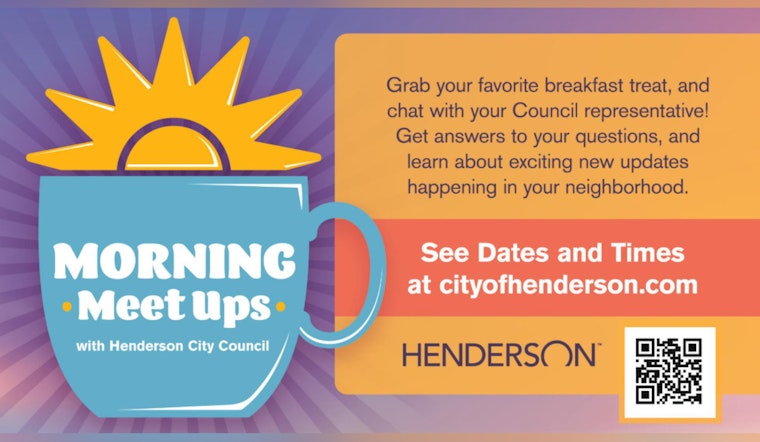 Henderson Invites Residents for Face-to-Face Chats with Mayor and Council Members in April Socials
