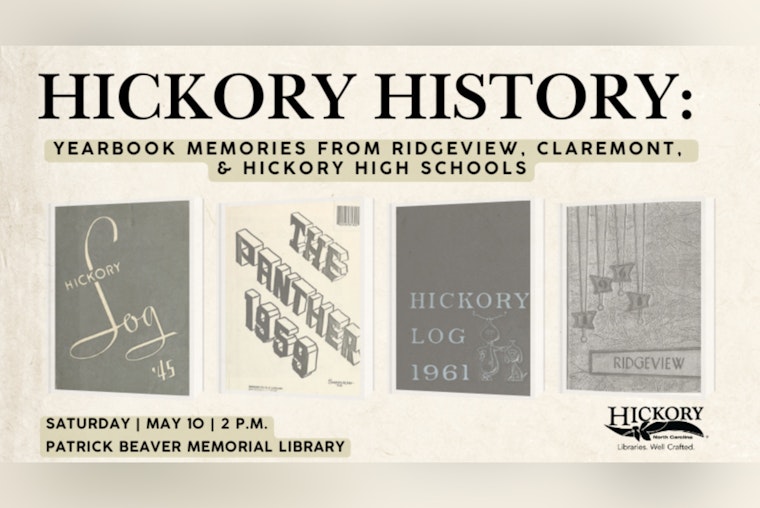 Hickory Public Library Hosts "Hickory History: Yearbook Memories" Event to Help Preserve Local School Heritage