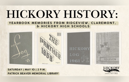 Hickory Public Library Hosts "Hickory History: Yearbook Memories" Event to Help Preserve Local School Heritage