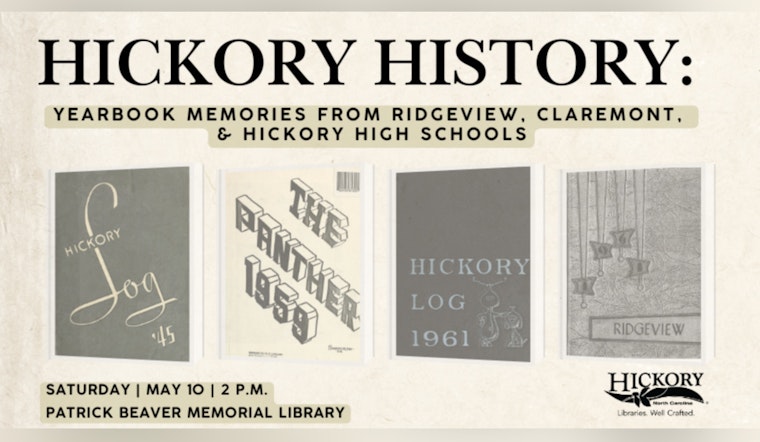 Hickory Public Library Hosts "Hickory History: Yearbook Memories" Event to Help Preserve Local School Heritage