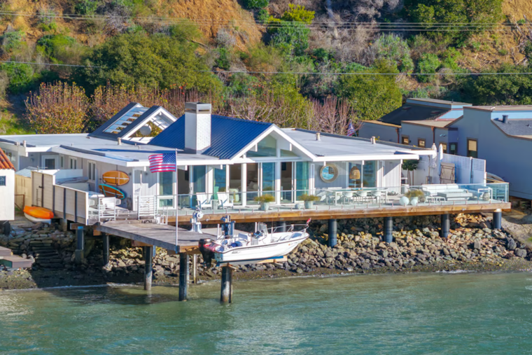 Historic Eichler Waterfront Home in Belvedere Lists for $11.6 Million With Boat Lifts and Bay Views