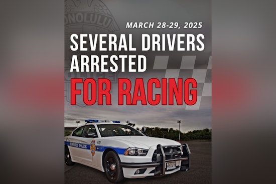 Honolulu Police Crack Down on Illegal Street Racing in Kapolei with Multiple Arrests and Citations Issued