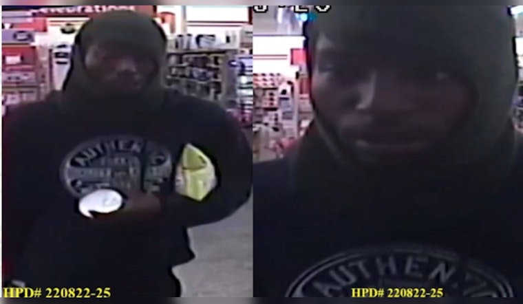Houston Police Seek Public's Help in Identifying Suspect Who Turned Shoplifting into Robbery on Jensen