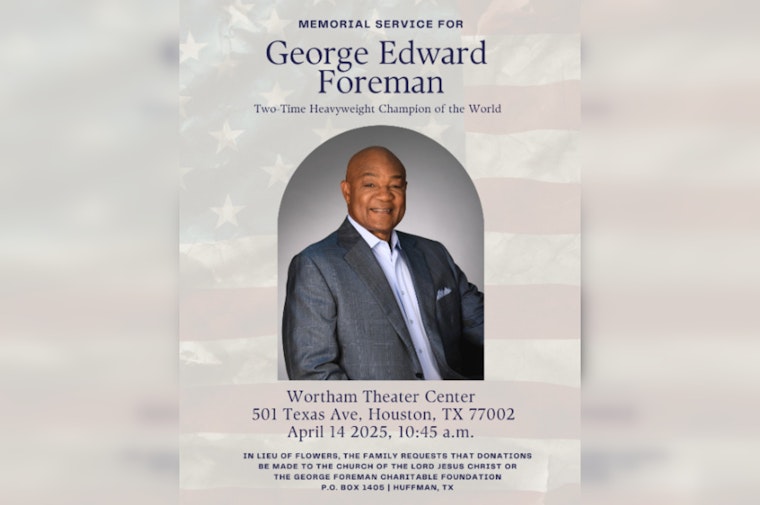 Houston to Celebrate Life of Boxing Legend George Foreman with Public Memorial Service at Wortham Theater Center
