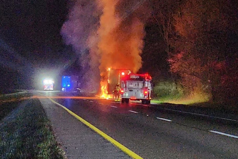 I-40 East Reopens After Semi Truck Fire in Loudon County Causes Traffic Delays