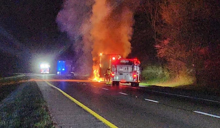 I-40 East Reopens After Semi Truck Fire in Loudon County Causes Traffic Delays