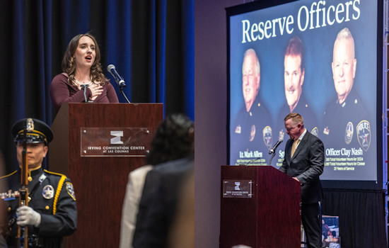 Irving Police Department Honors Officers and Civilians at Annual Blue Tie Banquet
