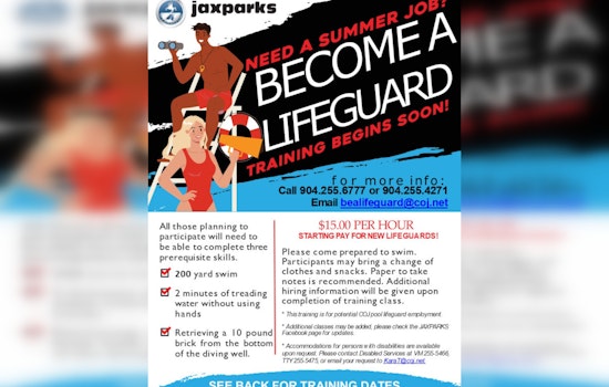 Jacksonville Calls for Courageous Lifeguards & Pool Managers for Upcoming Summer Season