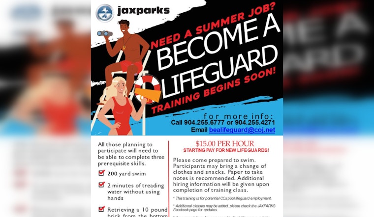 Jacksonville Calls for Courageous Lifeguards & Pool Managers for Upcoming Summer Season