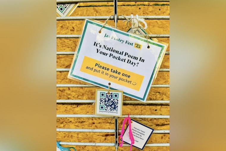 Jacksonville Celebrates National Poetry Month with "Poetry in Your Pocket Day" and Ongoing Literary Events