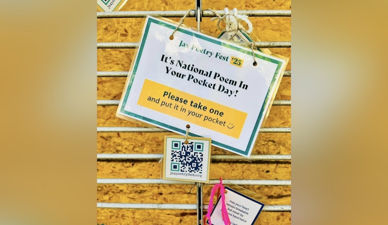Jacksonville Celebrates National Poetry Month with "Poetry in Your Pocket Day" and Ongoing Literary Events