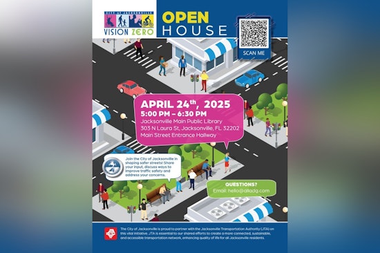 Jacksonville Residents Invited to Shape Traffic Safety at Vision Zero Open House