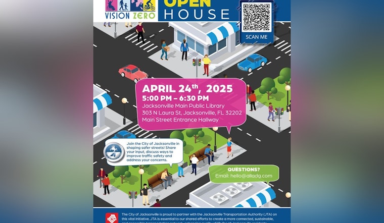Jacksonville Residents Invited to Shape Traffic Safety at Vision Zero Open House