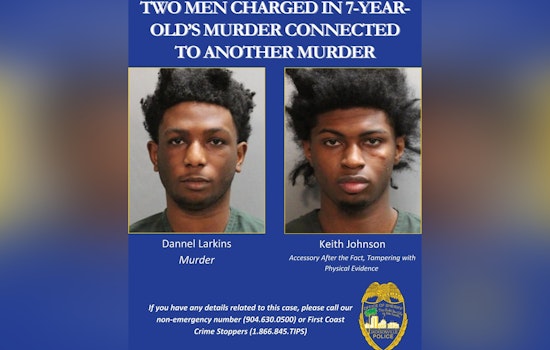 Jacksonville Suspect Charged in Second Murder Case Linked to Child's Death as Accomplice is Arrested