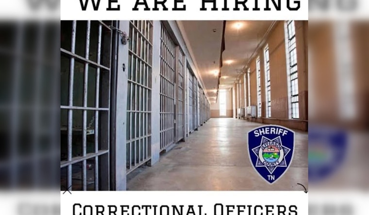Jefferson County Sheriff's Office in Tennessee Hiring Corrections Officers, Offers Comprehensive Benefits Package