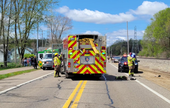 Kalamazoo Deputy's Cruiser Flips in Triple-Vehicle Rollover Crash on East Michigan Ave in Comstock Township