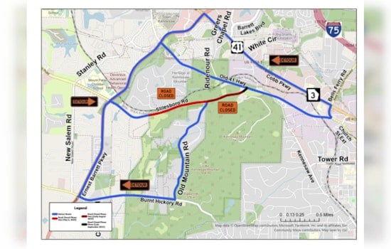 Kennesaw Area Braces for Stilesboro Road Closure Due to Water Line Upgrades Starting May 6