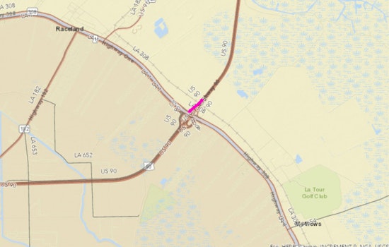Lafourche Parish Alert: US 90 Westbound Ramp to LA 308 Scheduled for Overnight Closure Next Monday