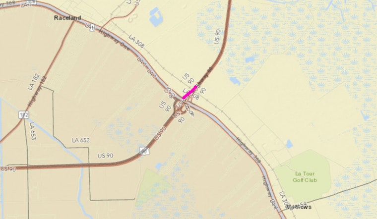 Lafourche Parish Alert: US 90 Westbound Ramp to LA 308 Scheduled for Overnight Closure Next Monday