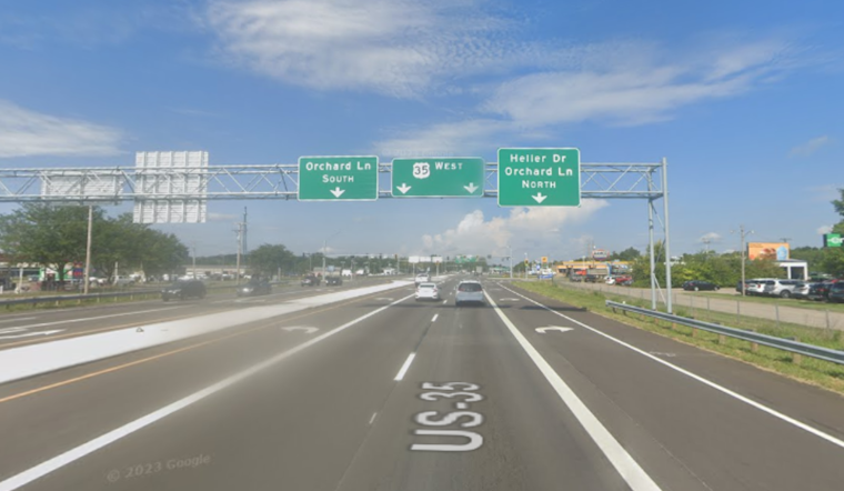 Lane Closures on U.S. 35 East This Week Due to Signage Upgrades, Expect Delays Near Orchard Lane