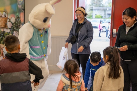 Lawrence Community Unites for Indoor Spring Fest Egg Hunt at Local Community Center
