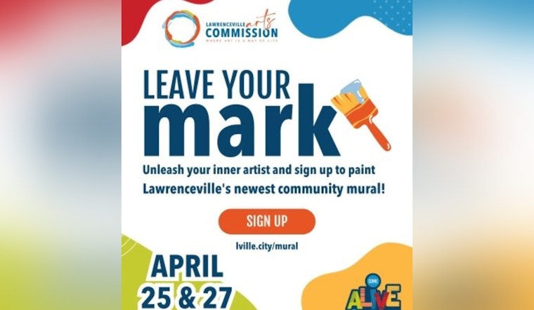 Lawrenceville Invites Local Artists to Paint Alongside Muralist Angela Bortone for New Downtown Mural