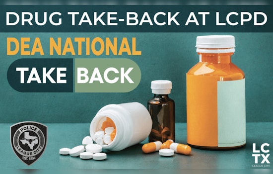 League City Police Partner with DEA for Prescription Drug Take-Back Event on April 26